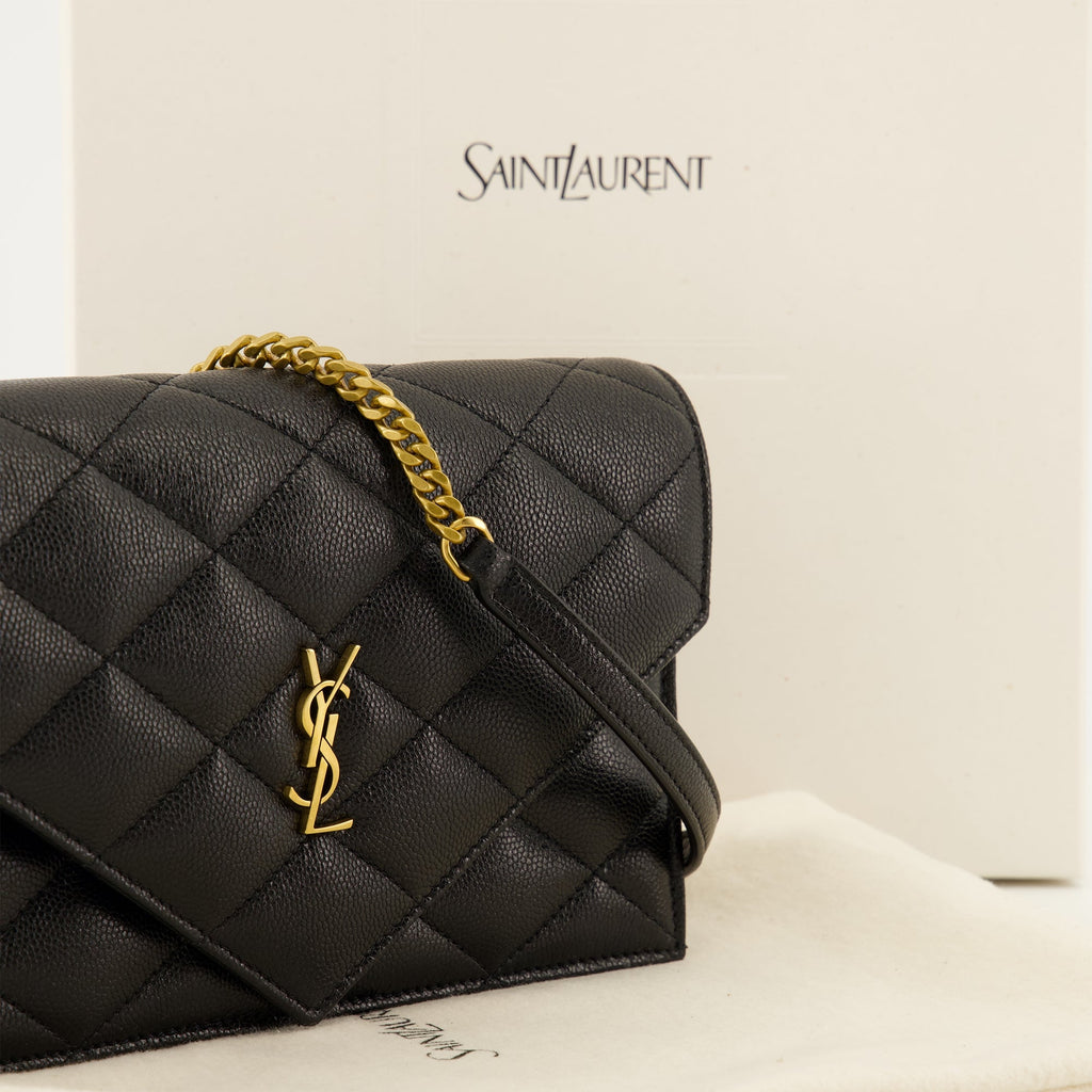 Cartera de cadena Paris de piel acolchada