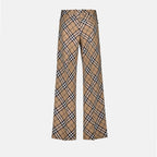 Image of Plaid Wool Trousers by Burberry for Men - Season Autumn-Winter 2024 - Detail View 2