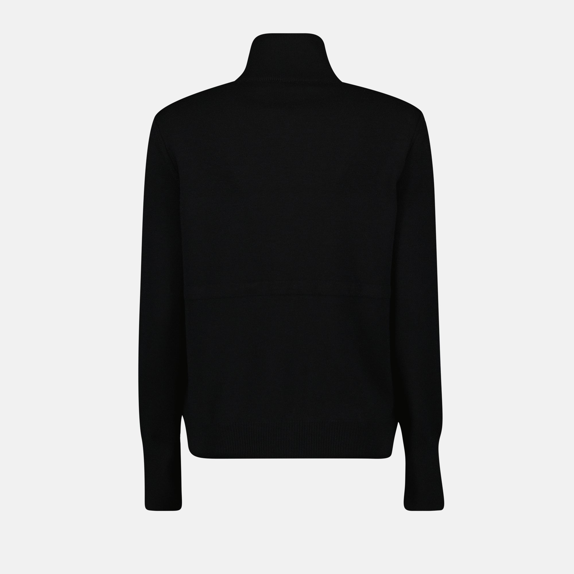 Veste noire bicolore avec zip