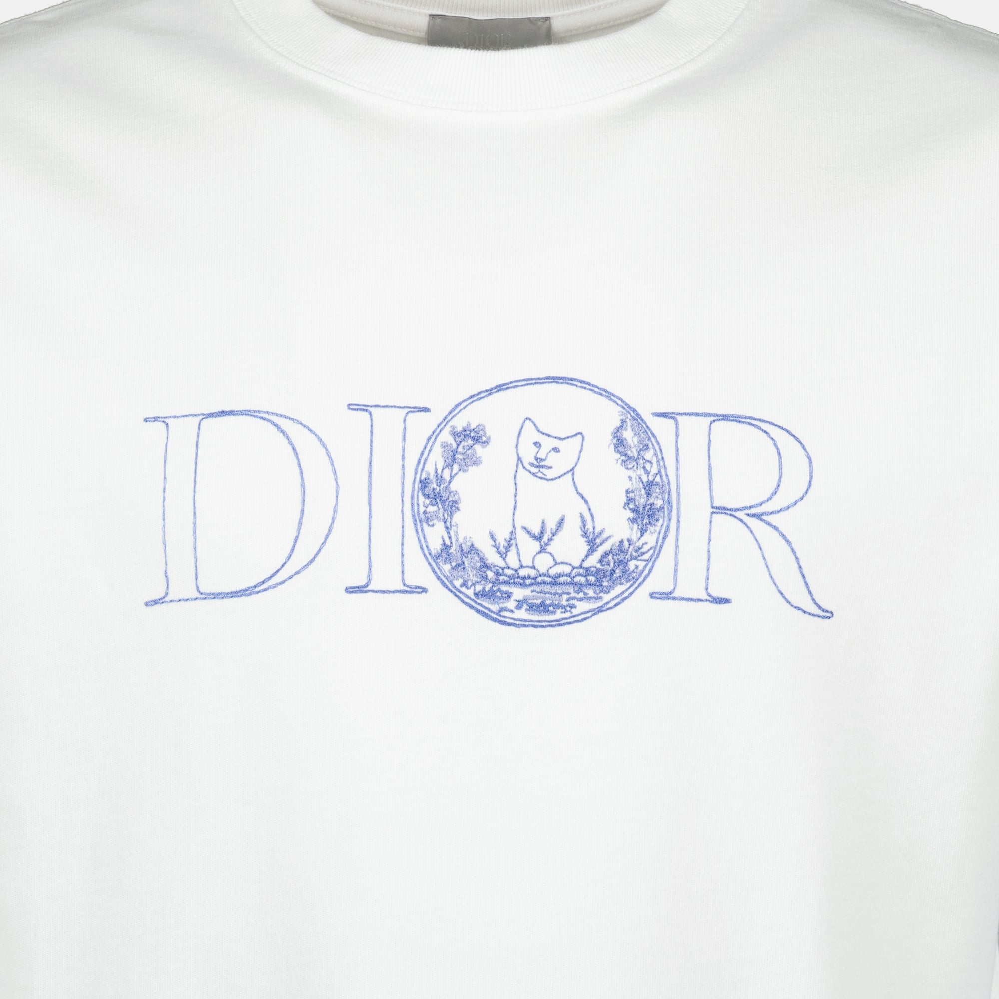 Dior T-shirt, Hylton Nel collaboration, White T-shirt, crew neck T-shirt, luxury fashion