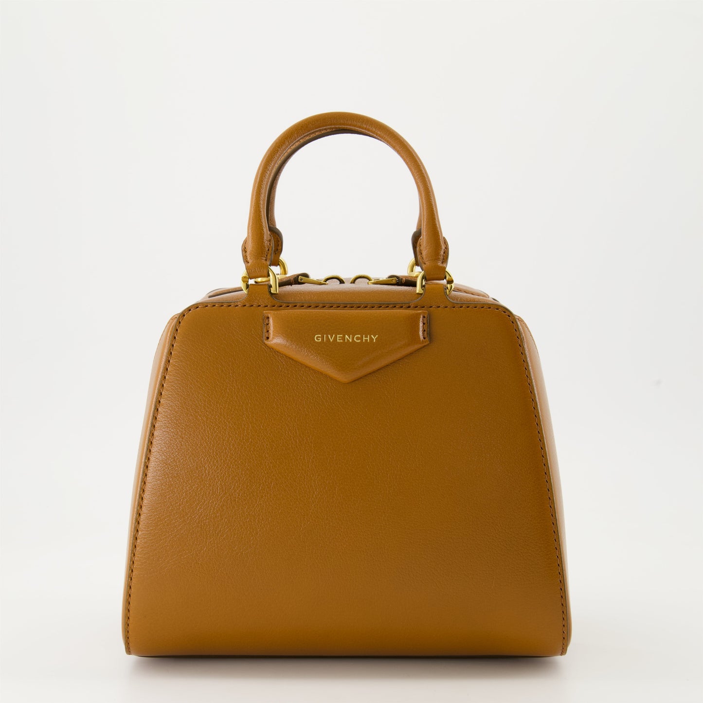 Givenchy Antigona, luxury mini bag, buffalo leather handbag, high-end fashion accessory, brown designer bag