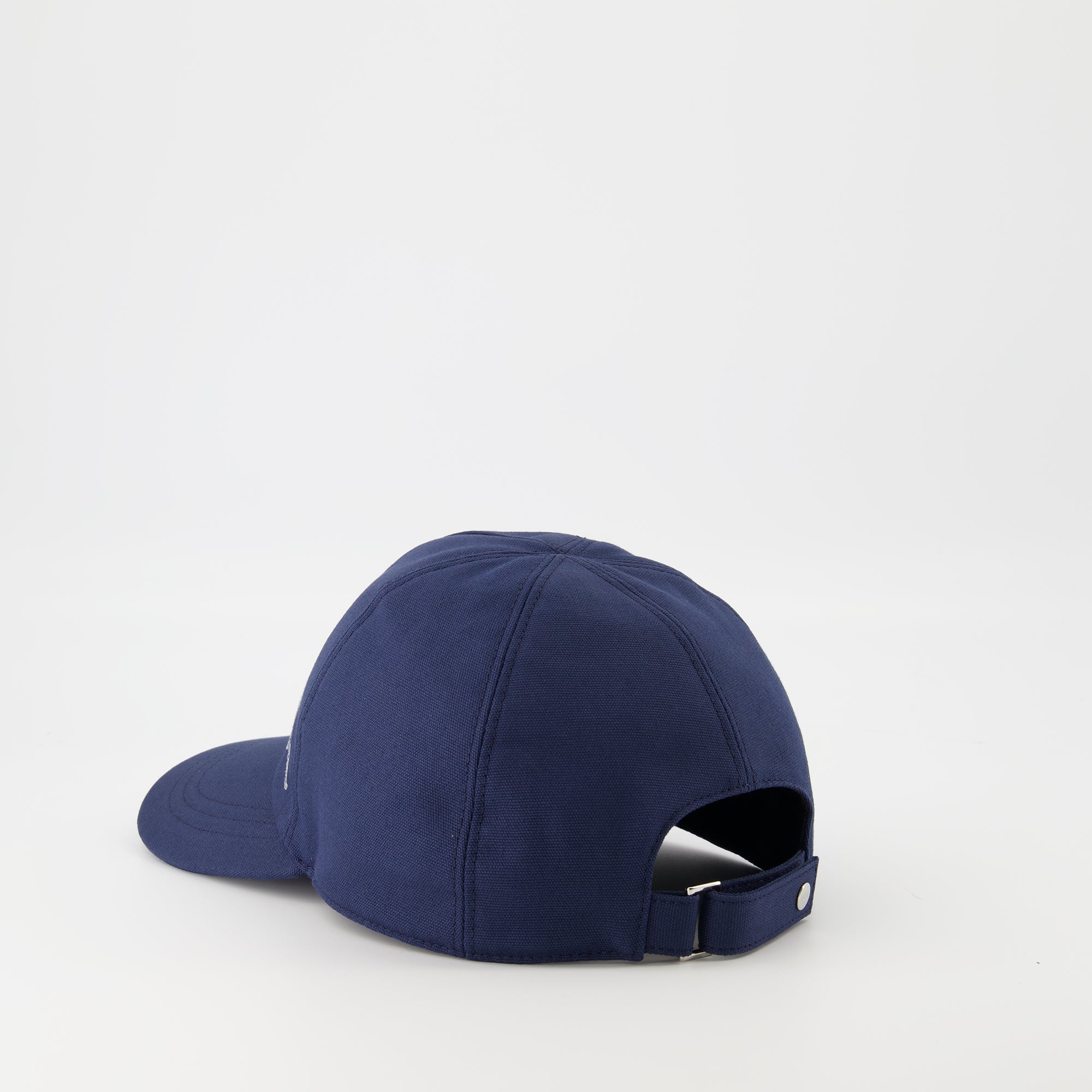 Dior Hylton Nel cap, navy blue cap, embroidered logo cap, cotton cap, Spring-Summer 2025 accessories