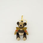 Image of Thomas Bear Check Keychain by Burberry for Women - Season Spring-Summer 2026 - Front View
