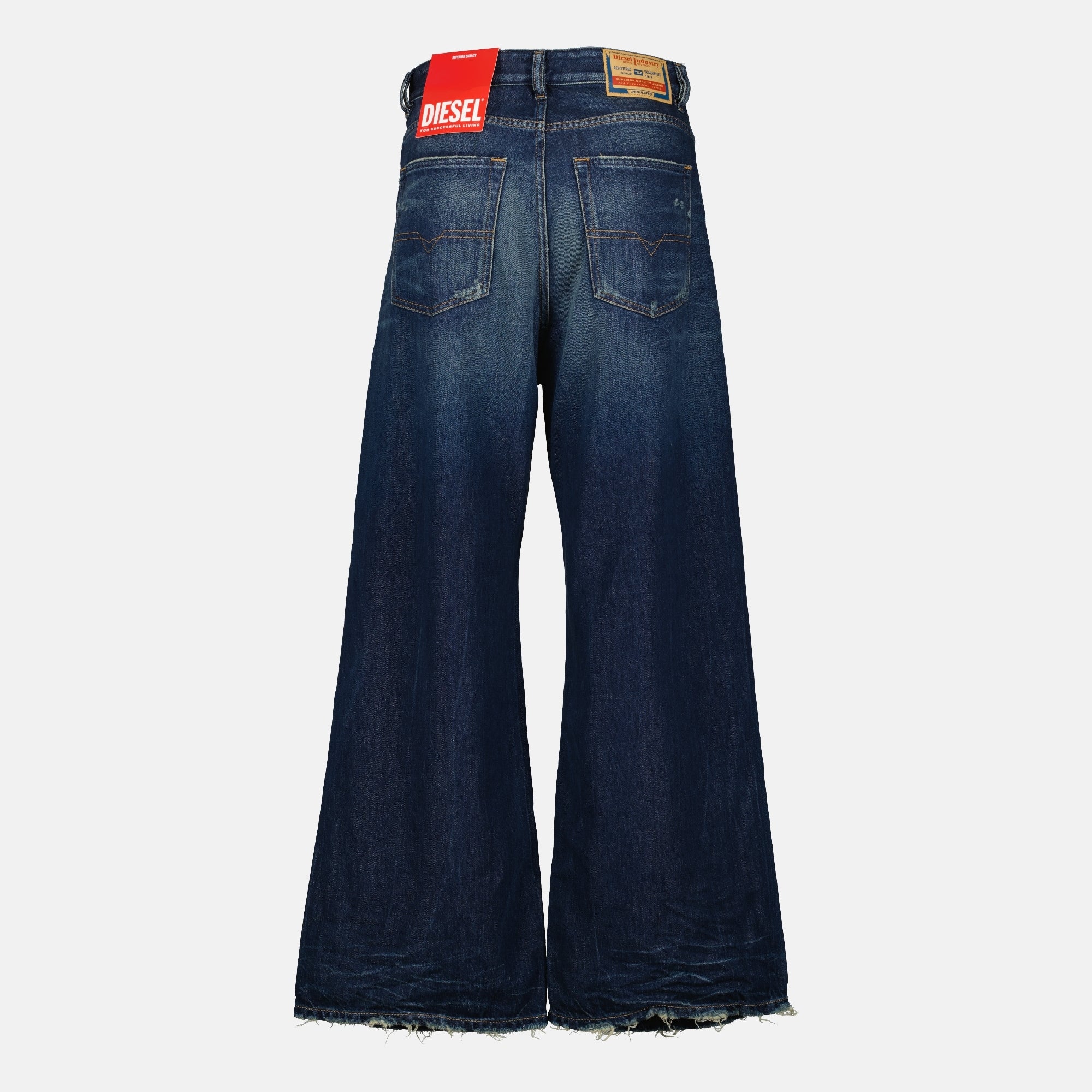 Diesel jeans, D-Sire 1996, faded blue denim, relaxed fit jeans, five-pocket design