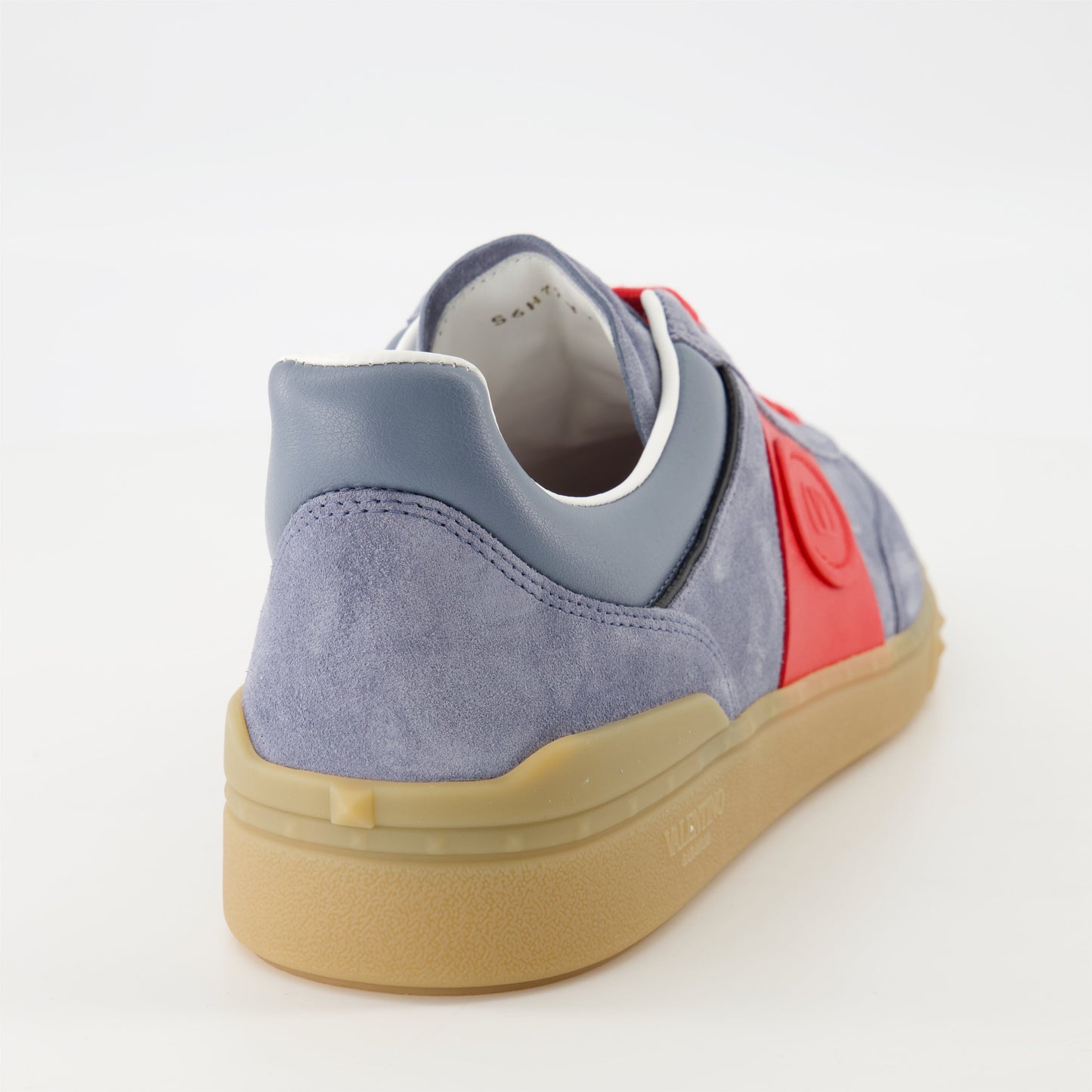 Upvillage sneakers, grey and red sneakers, Valentino sneakers, leather sneakers, luxury sneakers