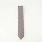 Dior tie, Oblique Revival tie, gray silk tie, luxury ties, men's accessories