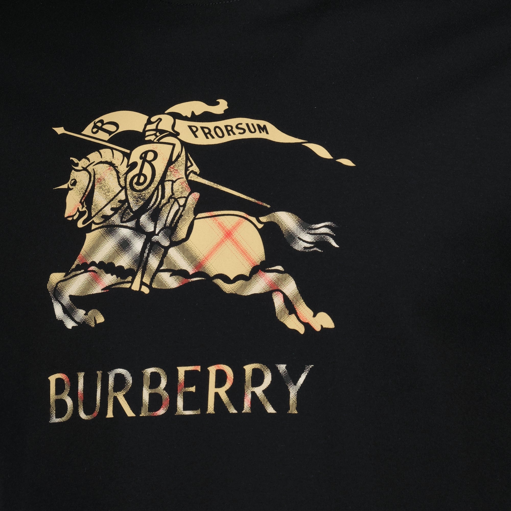 Image du T-shirt noir Ekd de Burberry pour homme - Saison Printemps-Été 2026 - Détail 1