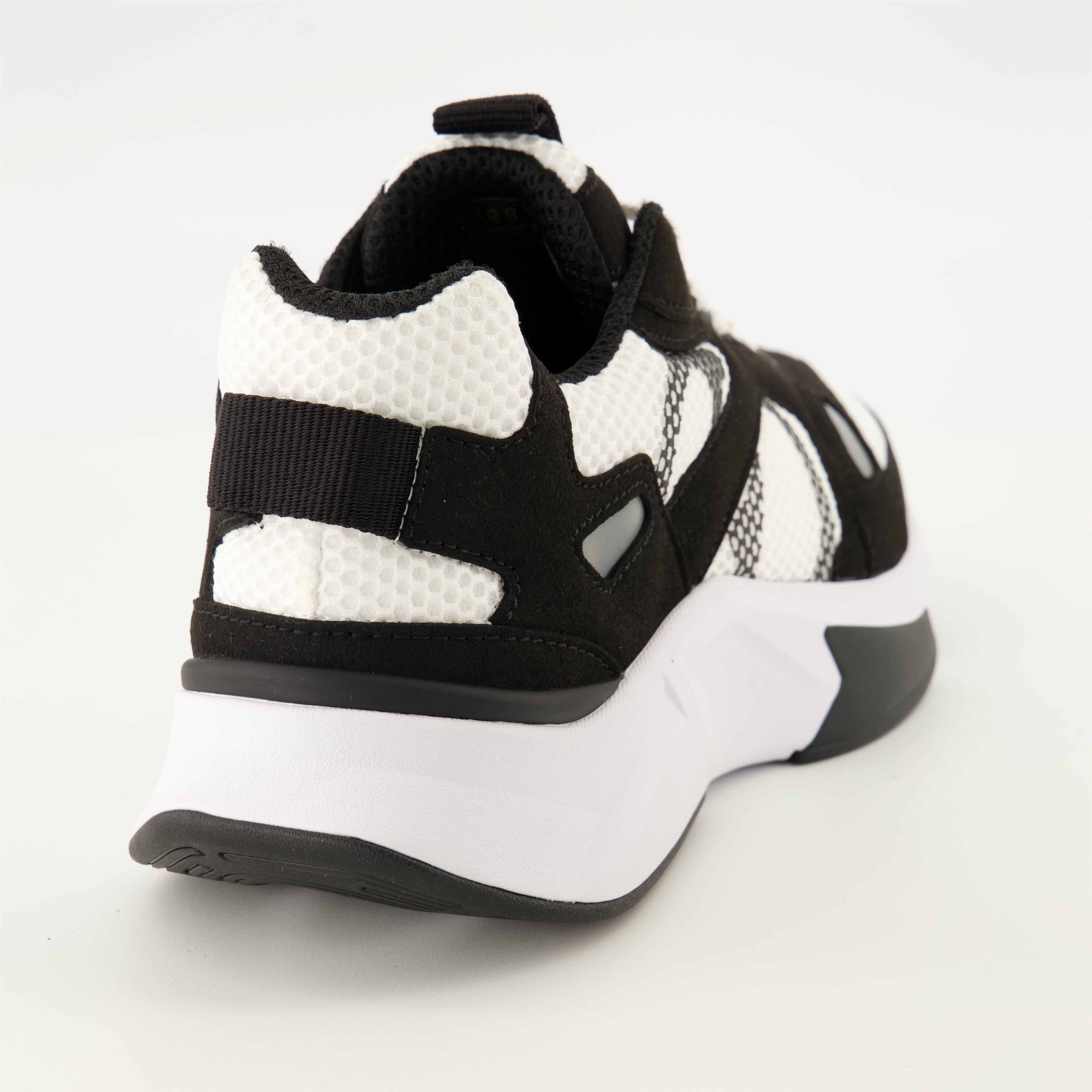 Demivee White Fabric Sneakers