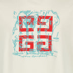 4G Printed Beige T-Shirt