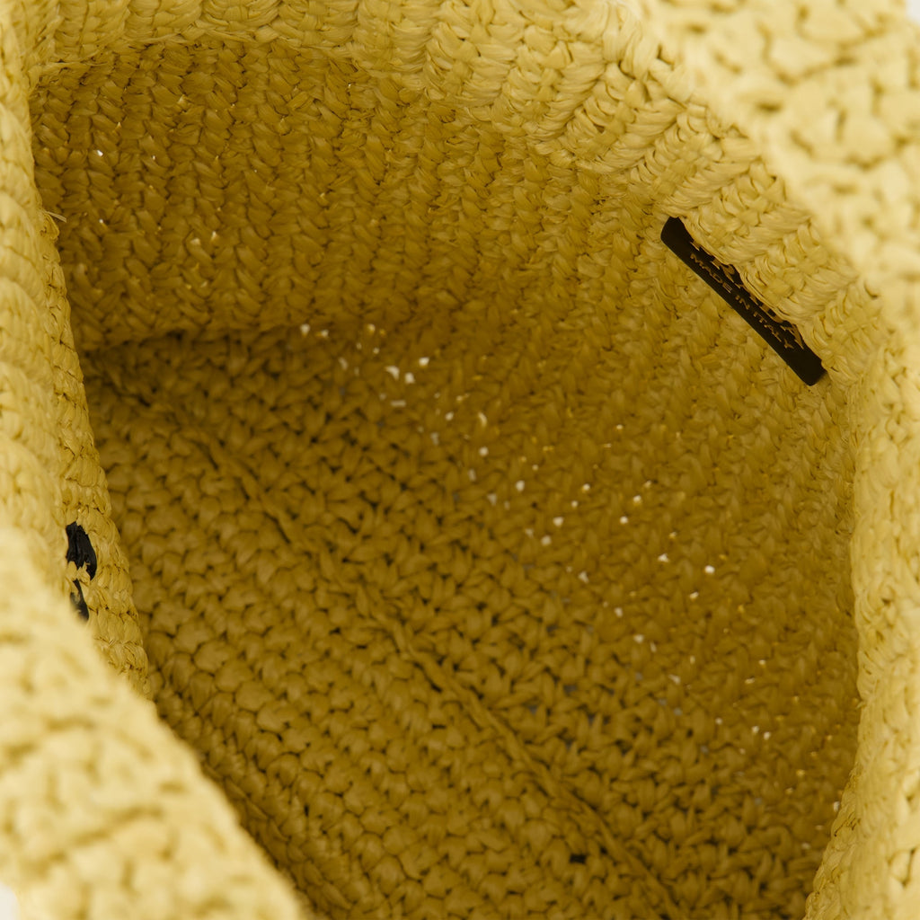 Prada crochet bag, viscose tote, beige crochet bag, designer tote, luxury accessories