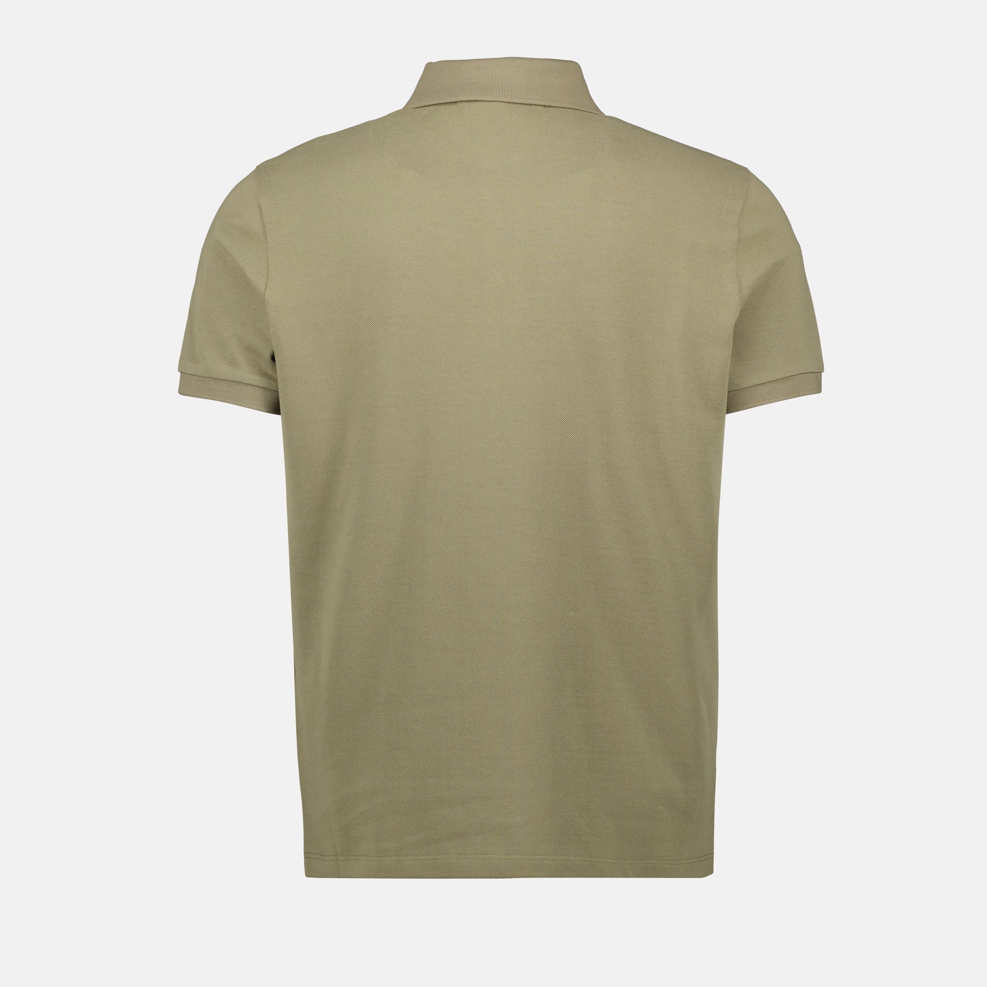 green polo shirt, Moncler polo, classic collar shirt, pique cotton polo, summer essentials