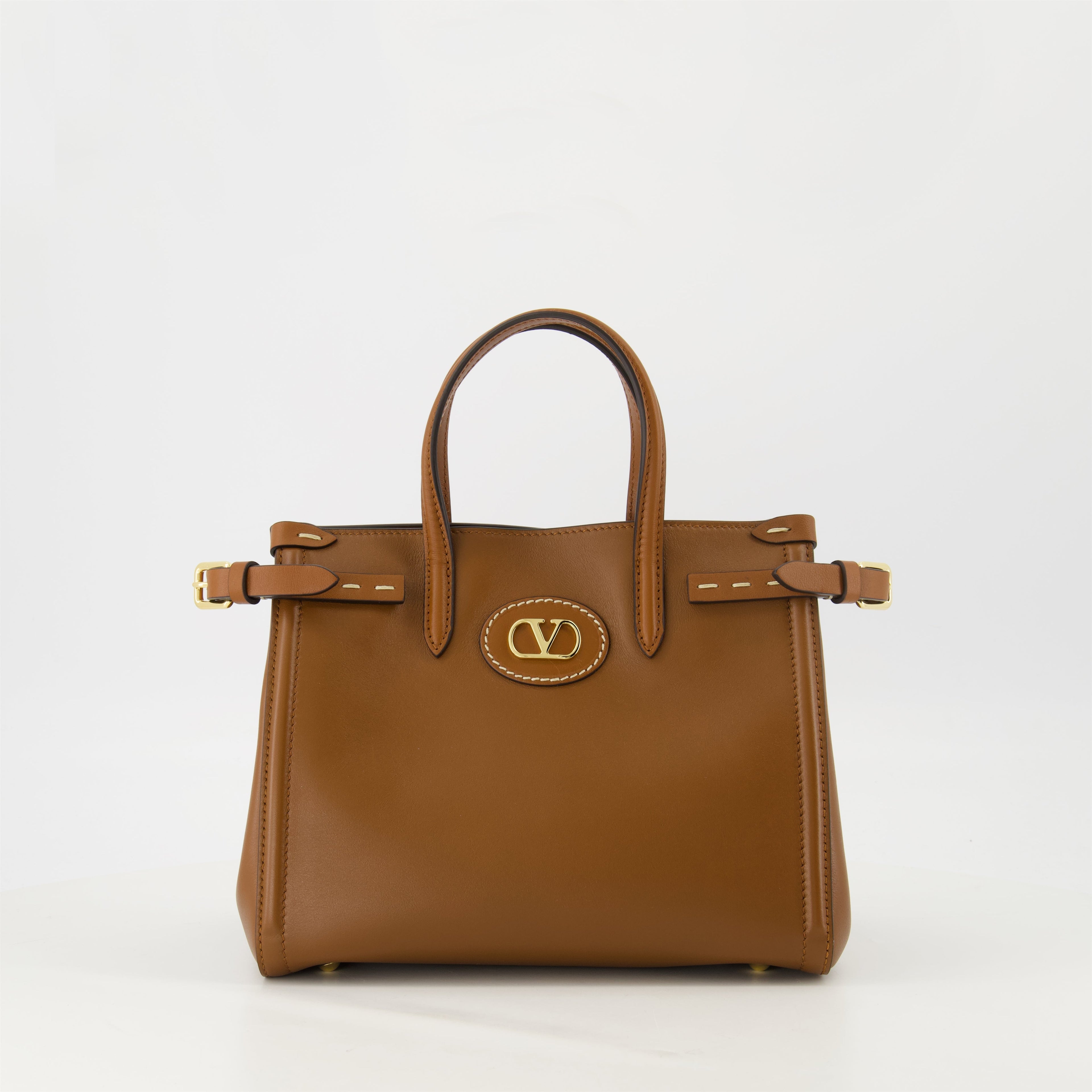 Valentino Garavani Antibes bag, leather tote, stylish tote, brown leather bag, designer handbag