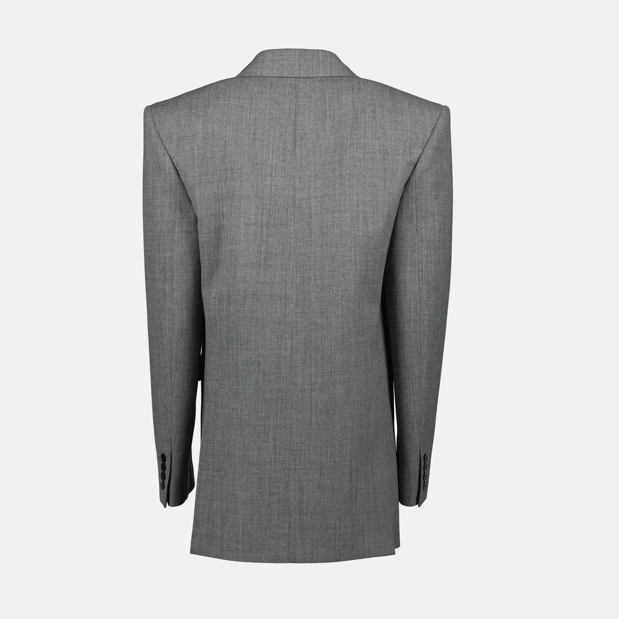 Gray Blazer, Wool Blazer, Saint Laurent, Spring-Summer 2025, Designer Fashion