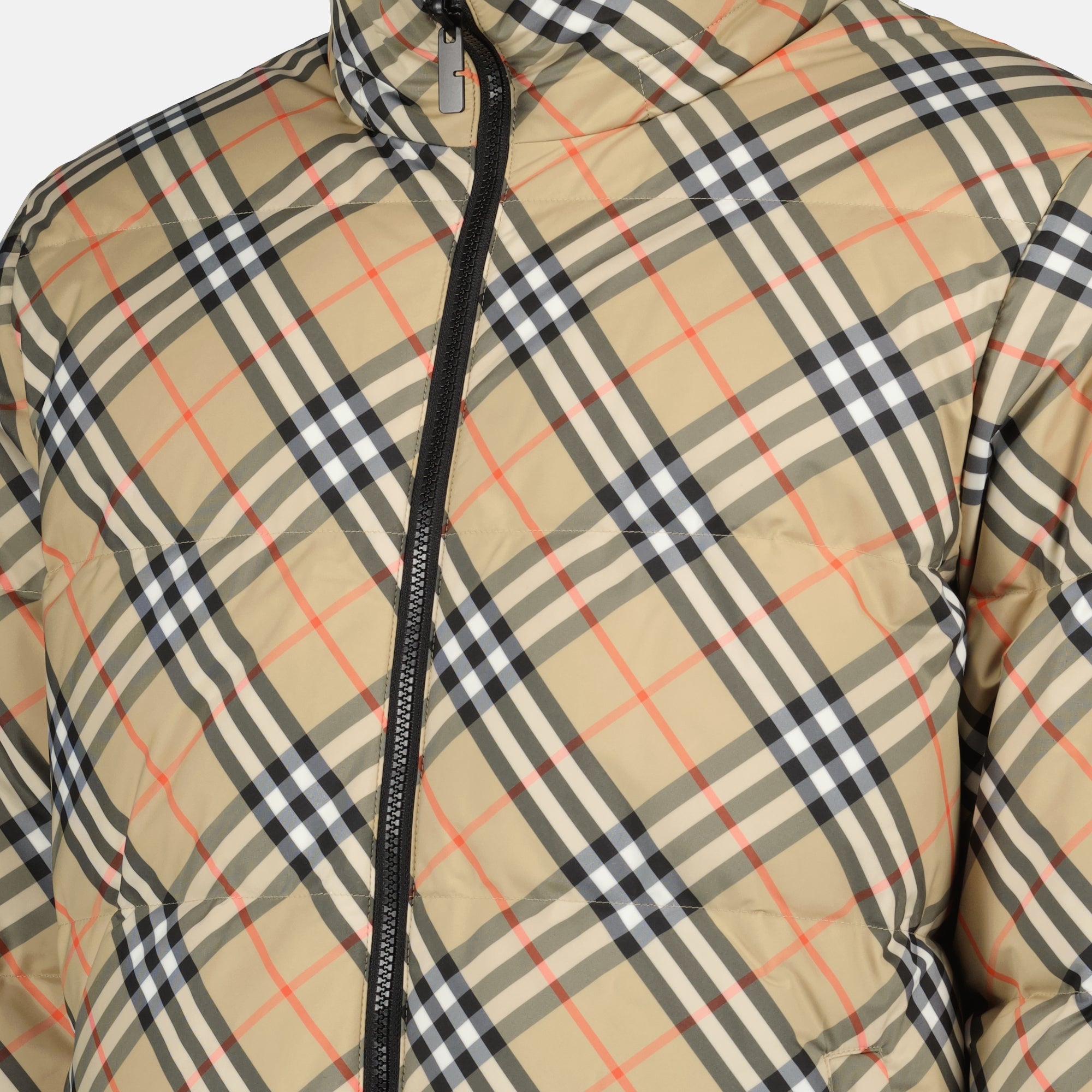 Burberry jacket, reversible down jacket, polyester outerwear, Autumn-Winter collection, men's outerwear