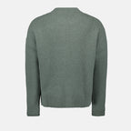 Oversize sweater, Green alpaca sweater, AMI Paris FW24, Unisex sweater, Luxury fashion