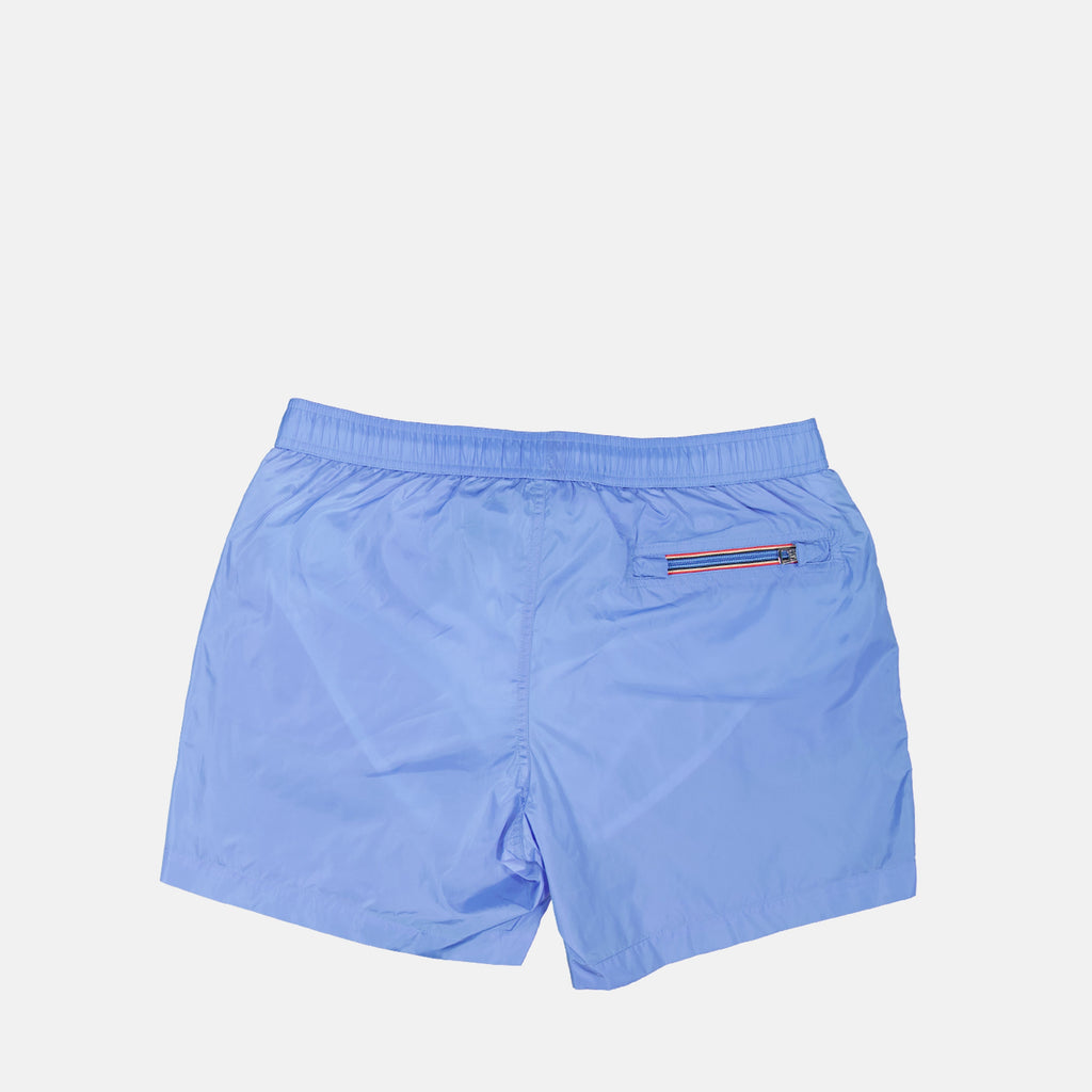 swim shorts, Moncler swimwear, blue swimwear, men's swim shorts, nylon swim shorts