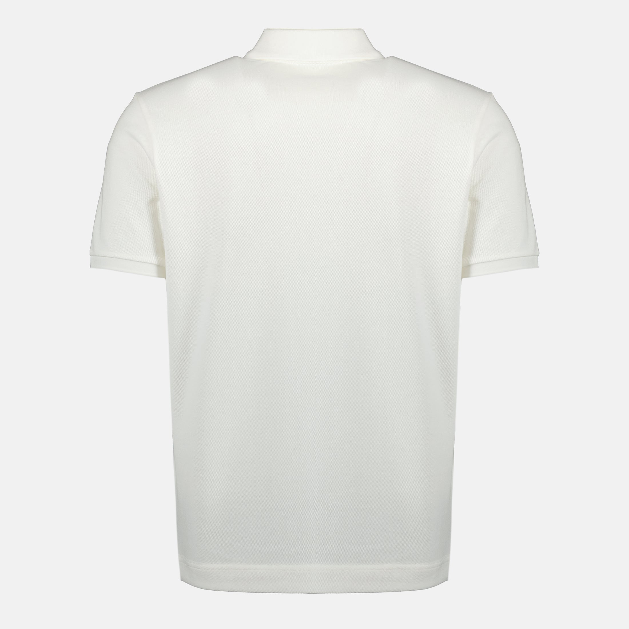 Image of Cotton Piqué Polo Shirt by Moncler for Men - Season Spring-Summer 2026 - Back View