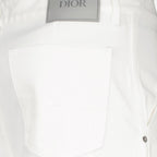 white denim jeans, luxury carpenter jeans, Dior Autumn-Winter 2024, high-end men's fashion, sophisticated denim