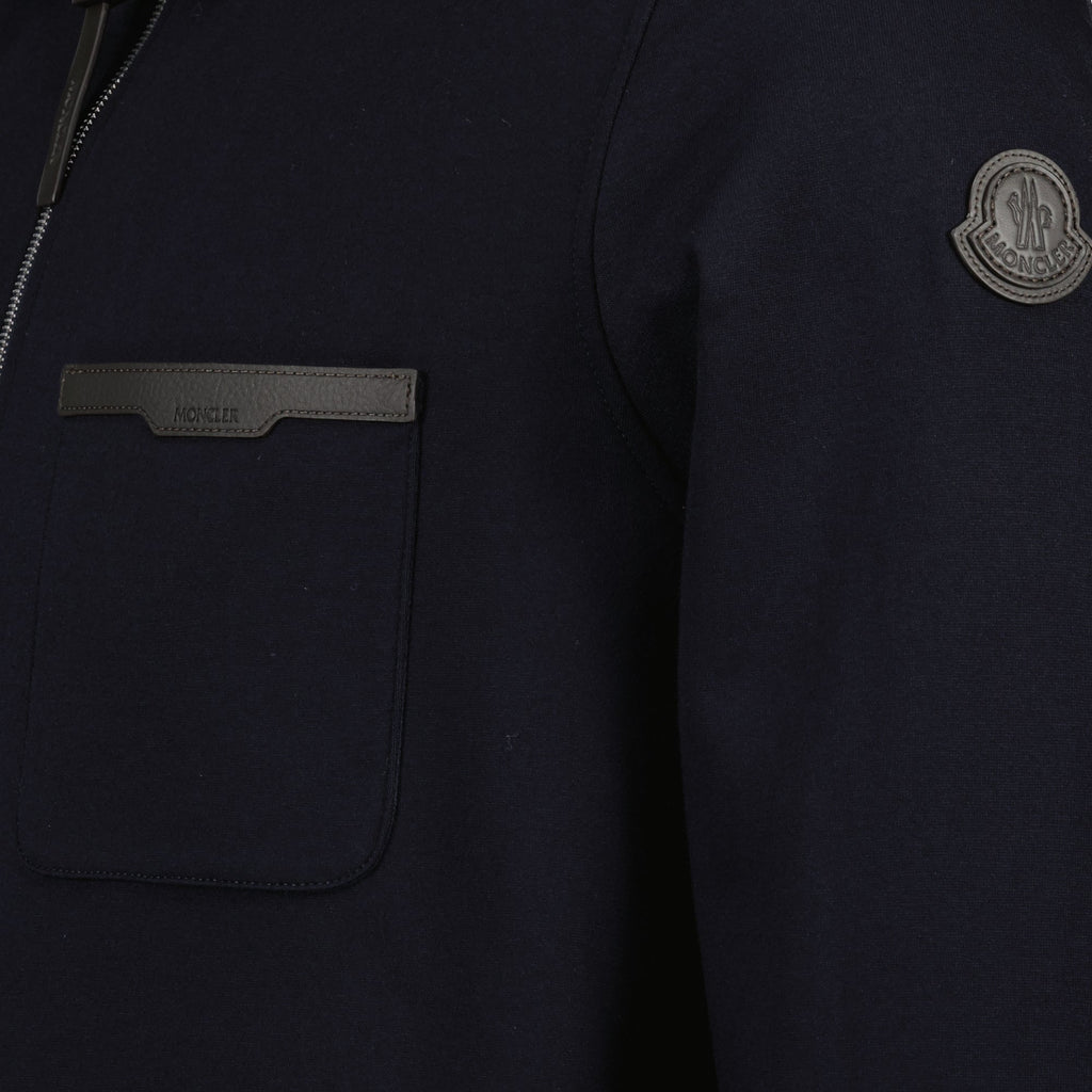 Image of Zipped Sweatshirt by Moncler for Men - Season Spring-Summer 2026 - Product detail view 3