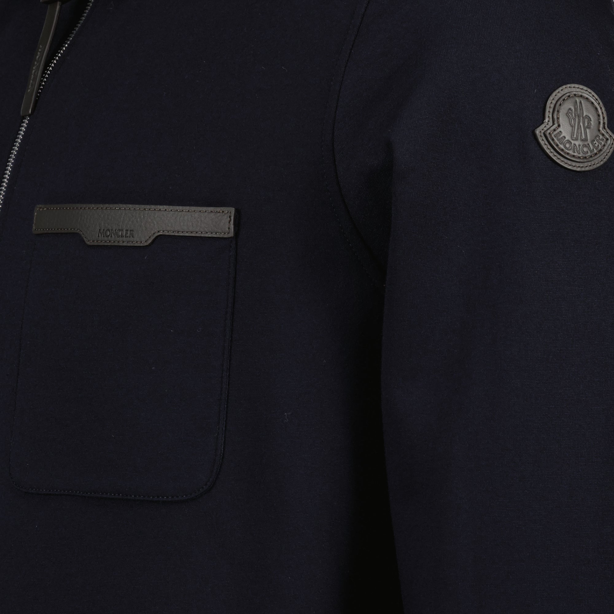 Image of Zipped Sweatshirt by Moncler for Men - Season Spring-Summer 2026 - Product detail view 3