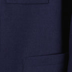 Bild einer blauen Wolljacke mit Spitzenrevers von Fendi für Herren - Saison Frühling-Sommer 2024 - Detailansicht 5