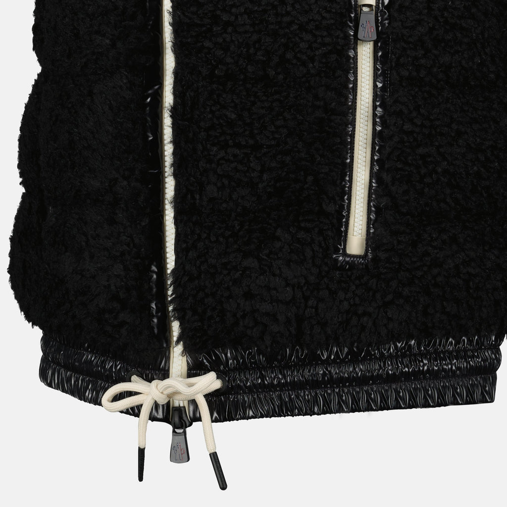 Moncler Grenoble, sleeveless jacket, quilted jacket, black outerwear, women's fashion