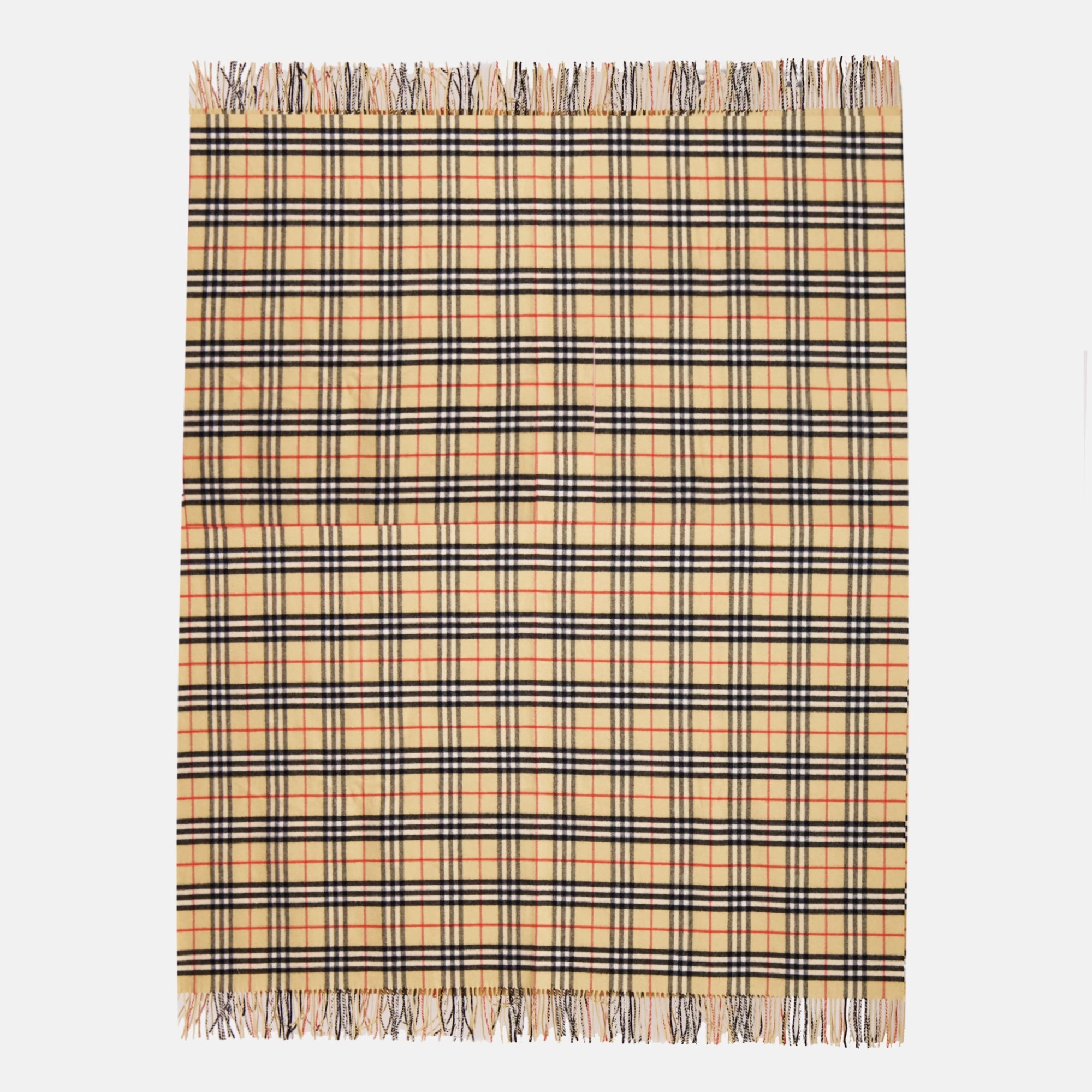 Check Cashmere Scarf - Burberry - Women | WE IN STYLE
