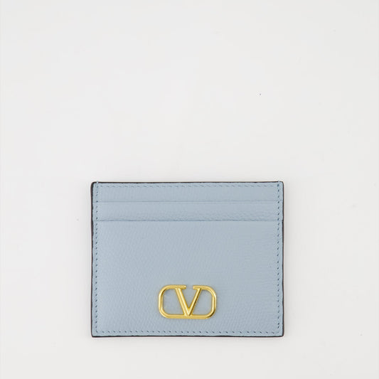 VLogo, Leather Card Holder, Designer Accessories, Luxury Card Holder, Valentino Garavani