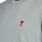Ami de Coeur T-shirt, AMI Paris, organic cotton T-shirt, blue-grey T-shirt, luxury ready-to-wear