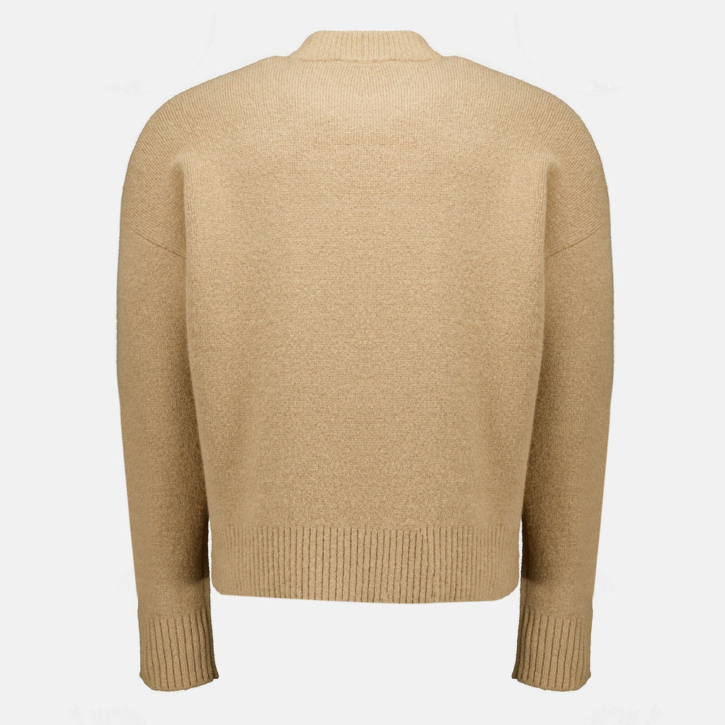 Maglione beige Ami de Coeur in lana e alpaca
