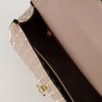 Rockstud Spike bag, Valentino Garavani, pink leather handbag, quilted design bag, luxury accessories