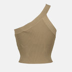 asymmetrical top, brown top, Iro fashion, Spring-Summer collection, contemporary design