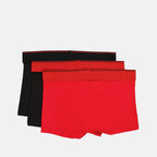 Image de Boxers Noirs et Rouges par Diesel pour Hommes - Saison Automne-Hiver 2025 - Vue de Dos