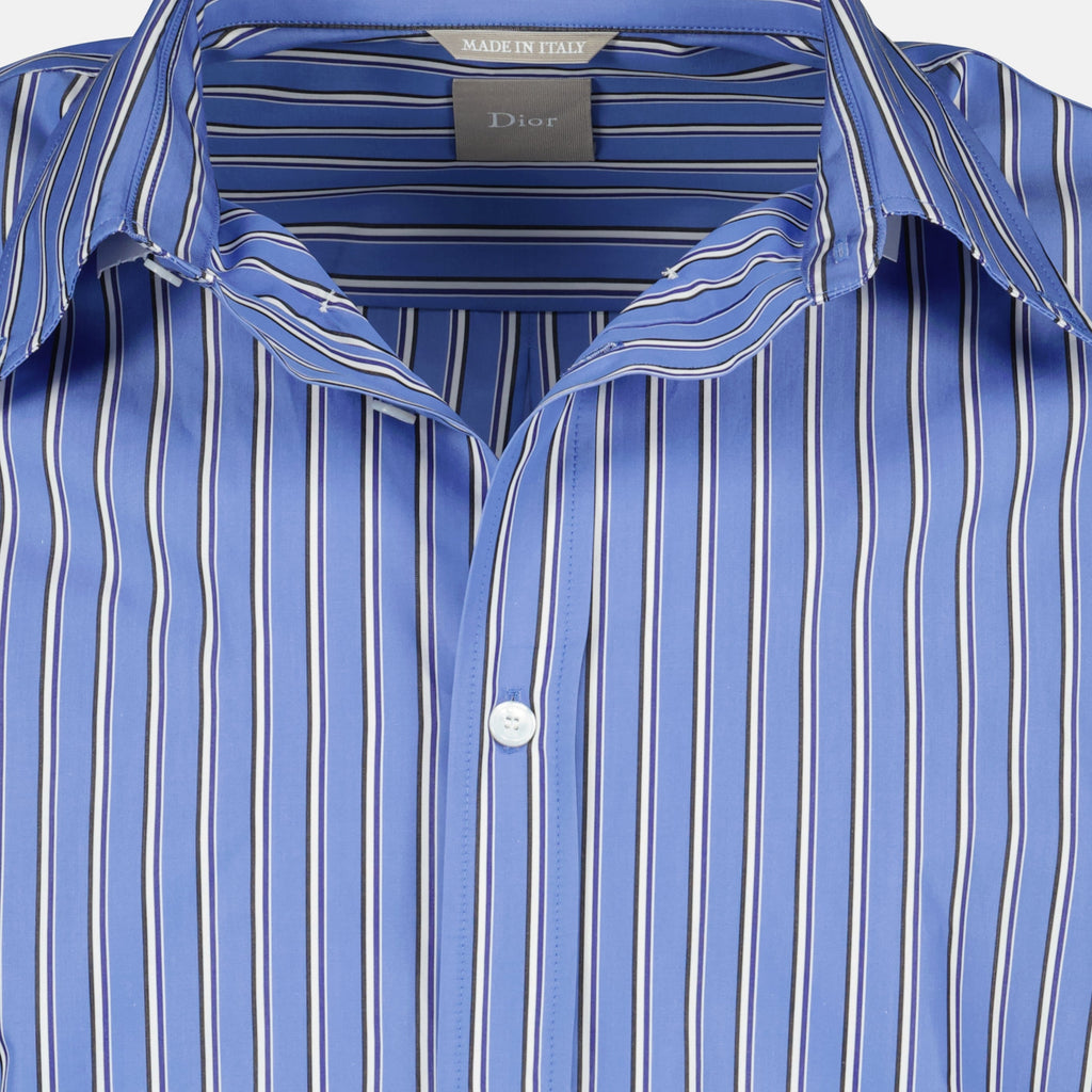 Blue Striped Cotton Shirt