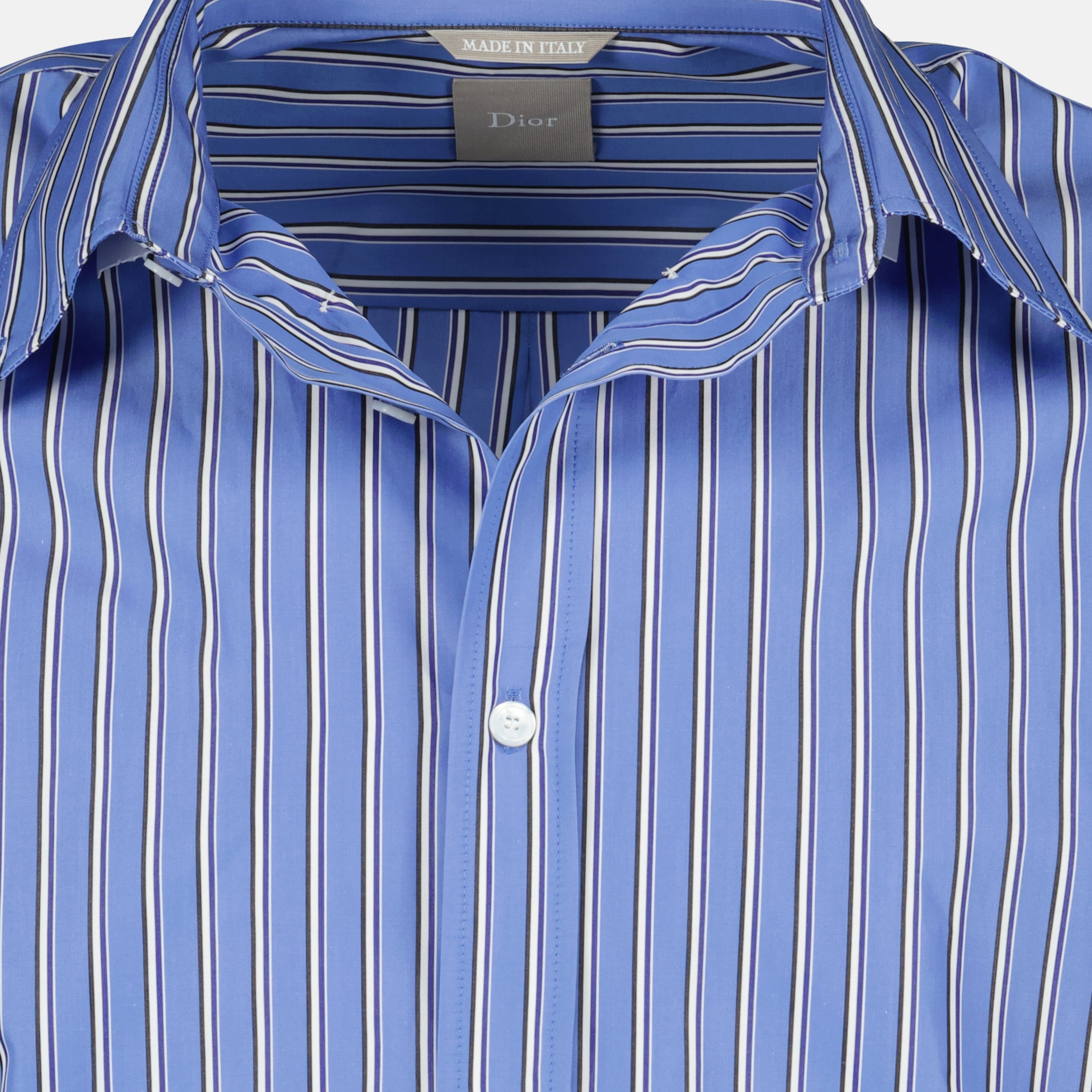 Blue Striped Cotton Shirt