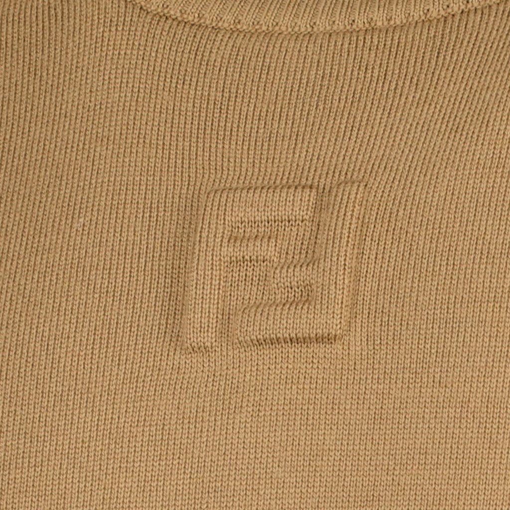 Image of Brown Wool Sweater by Fendi for Men - Season Autumn-Winter 2025 - Detail View 1