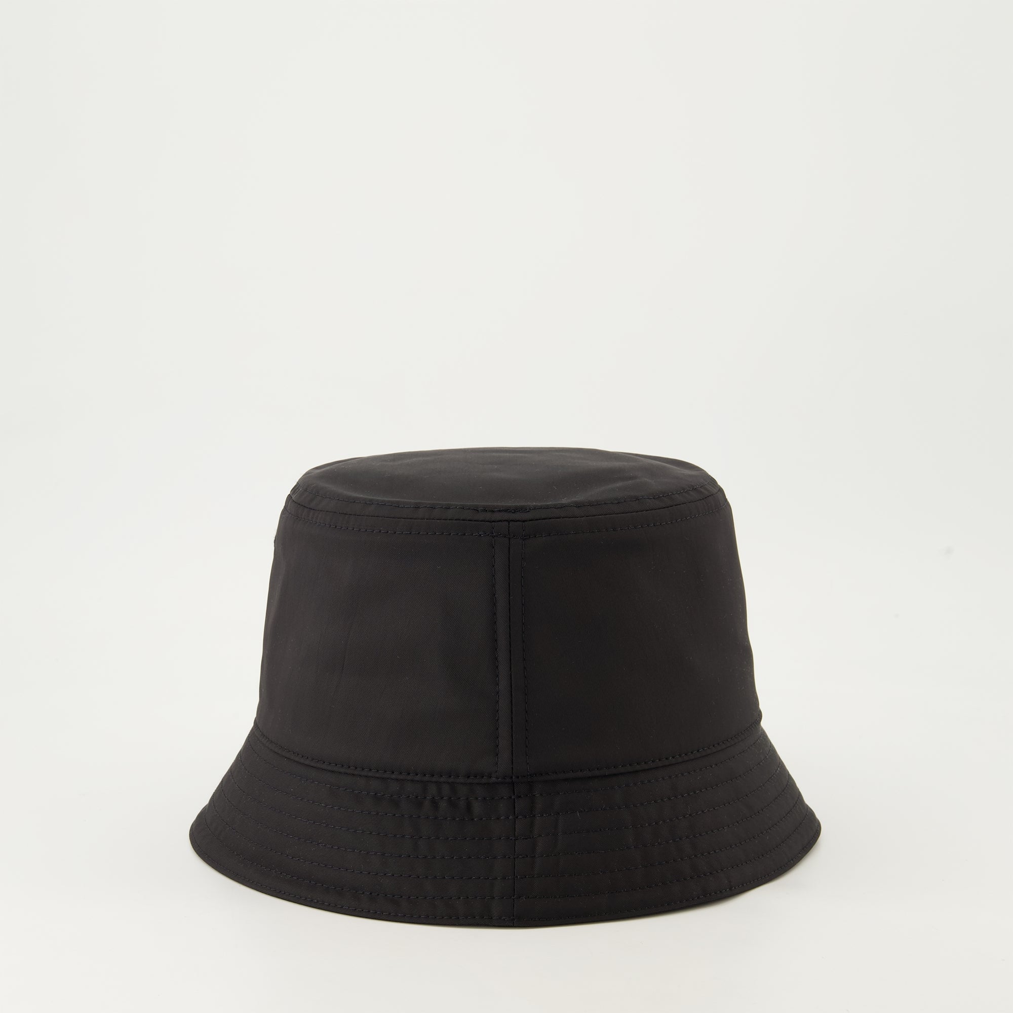 Bold nylon hat, VLogo design, luxury bucket hat, black hat accessory, Valentino Garavani hat
