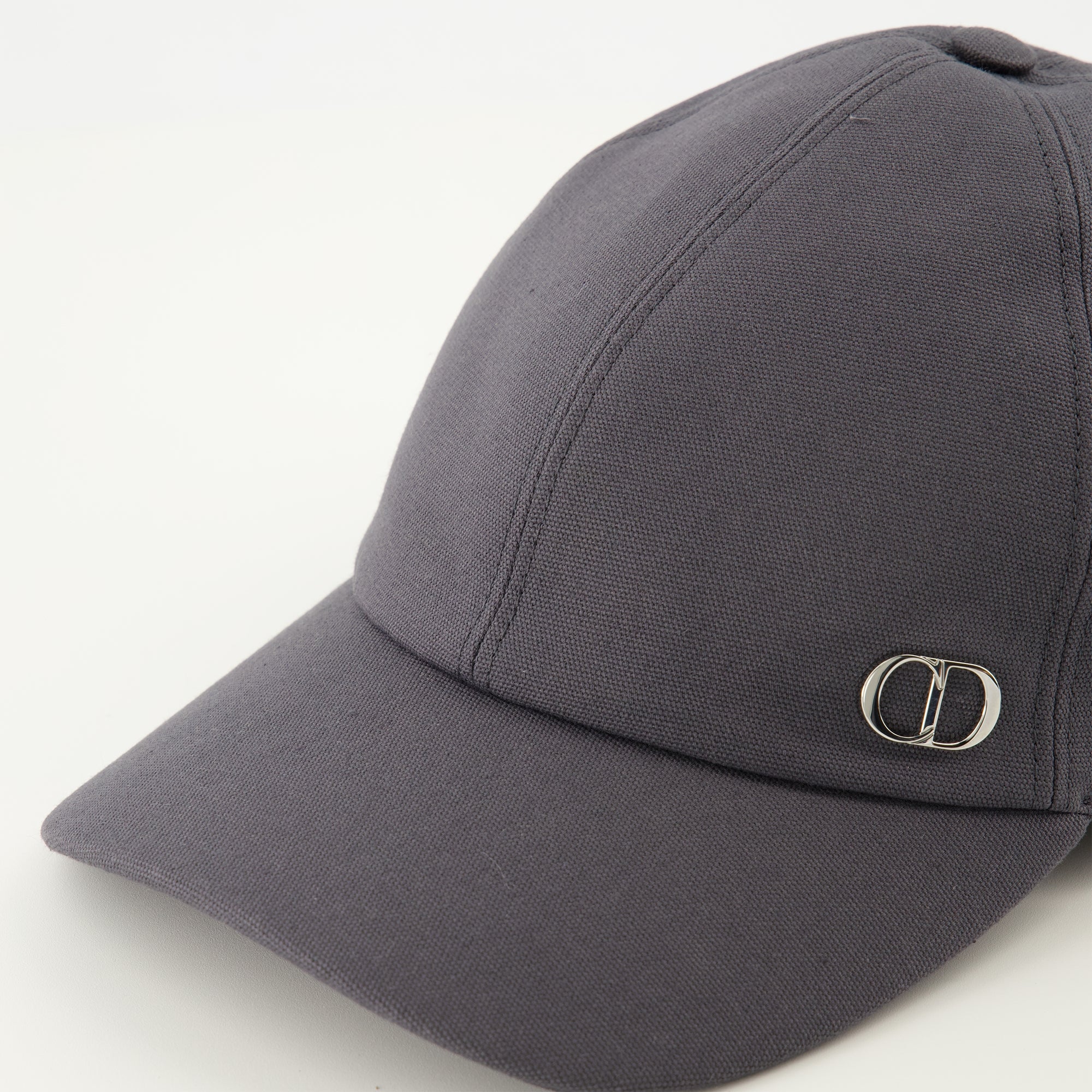 Dior cap, CD Icon, adjustable cap, grey cotton cap, luxury accessories