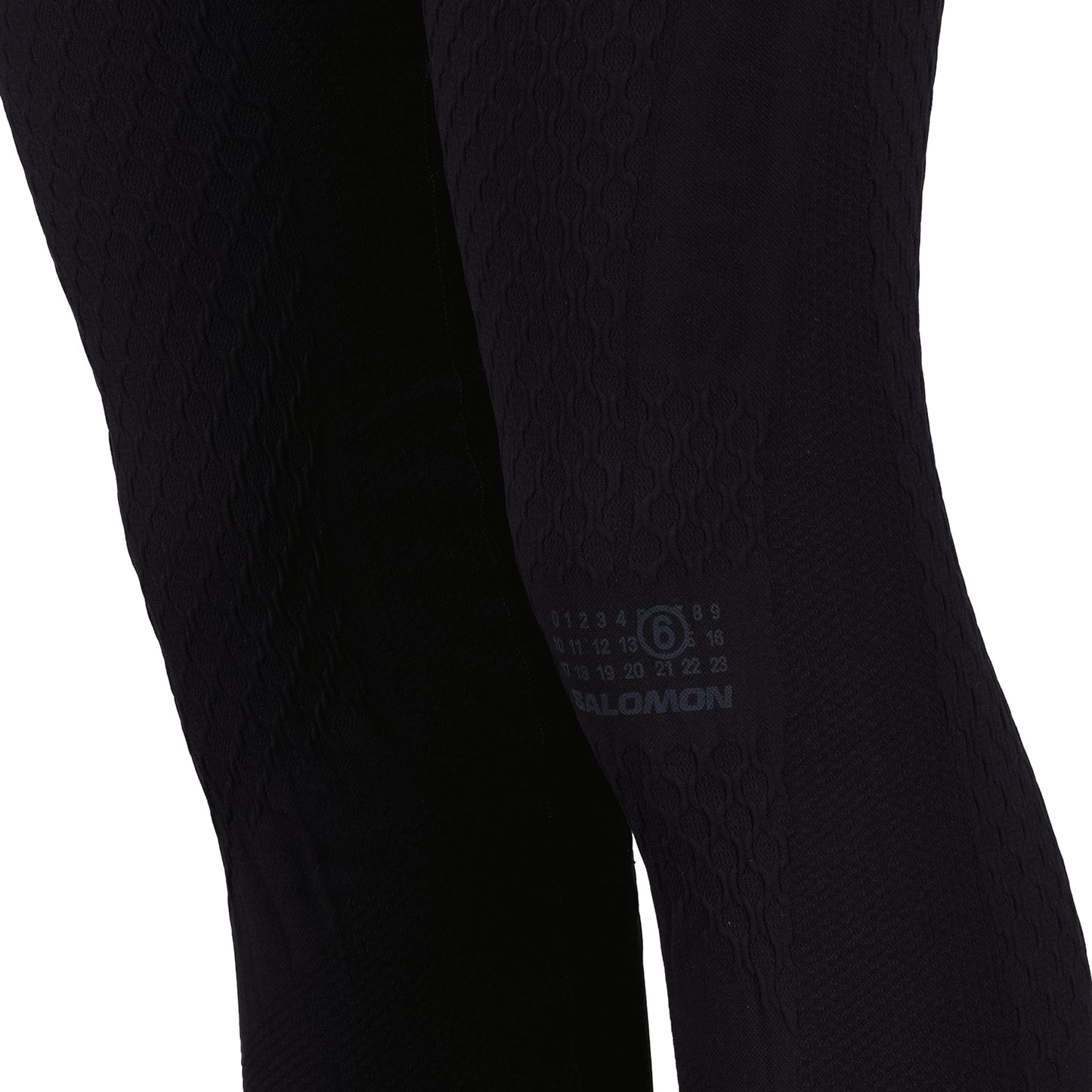 MM6 leggings, Salomon collaboration, black leggings, nylon leggings, Autumn-Winter 2024