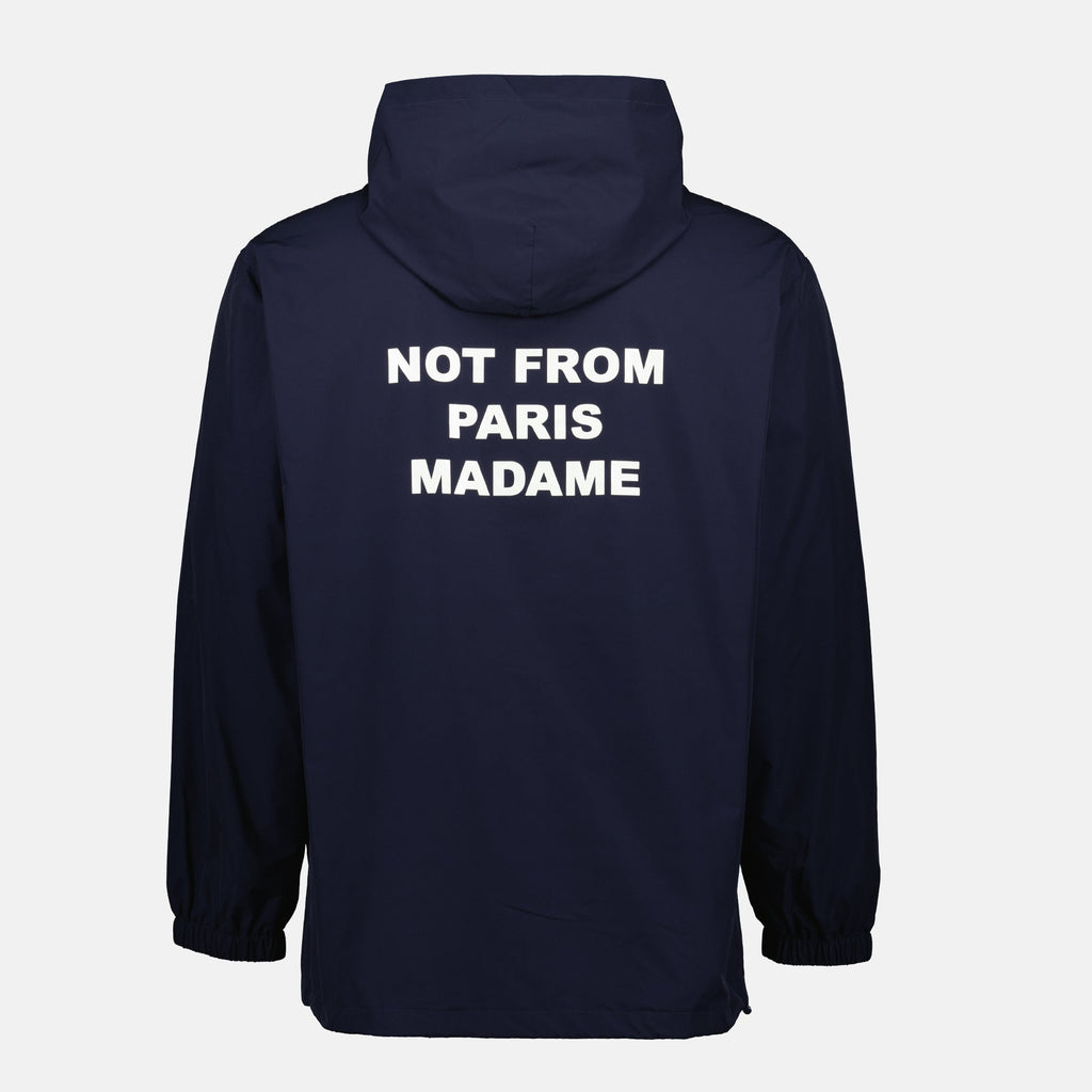 hooded sweatshirt, Drôle de Monsieur, cotton fleece, black sweatshirt, Autumn-Winter collection