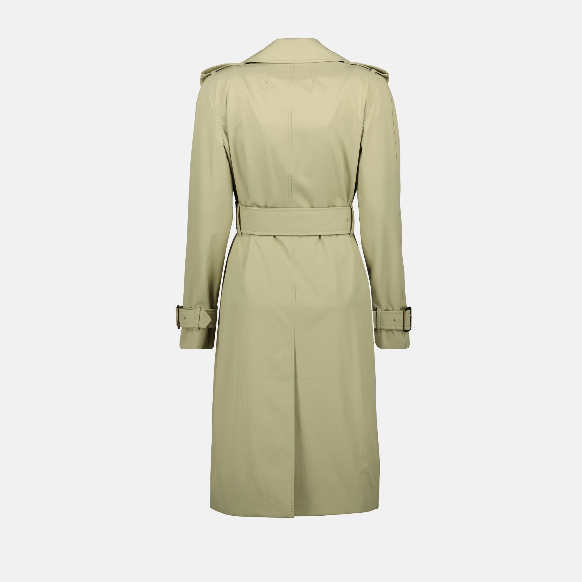 Trench-coat lungo beige