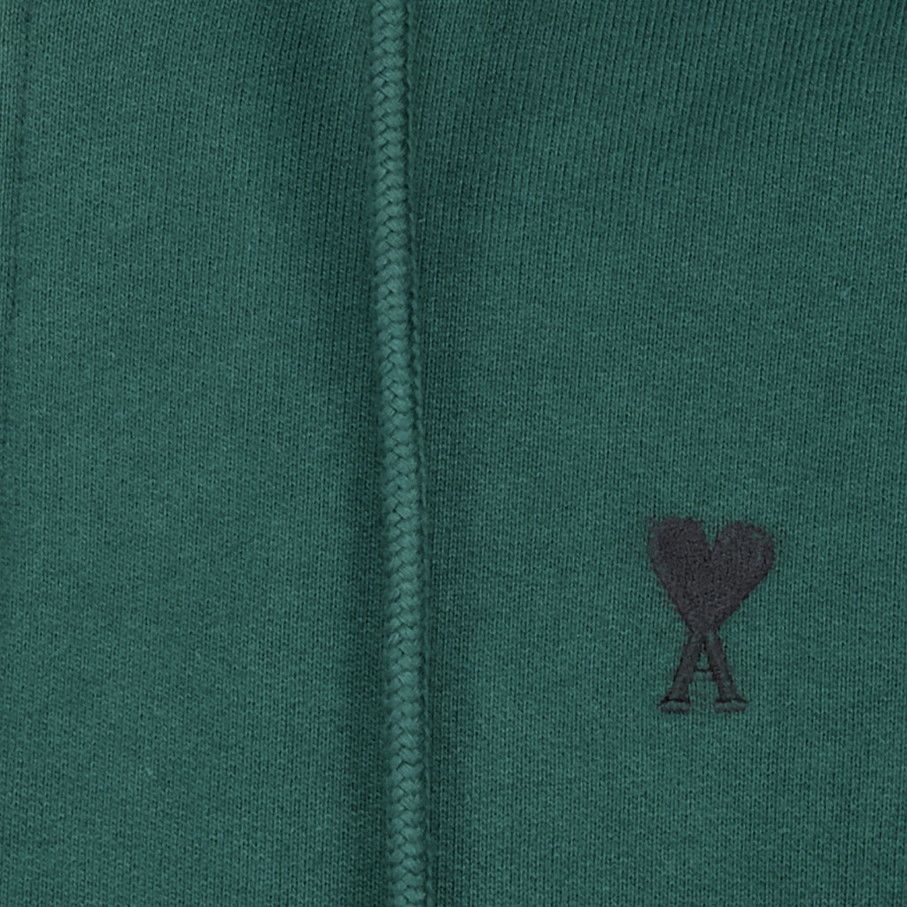 Felpa in cotone con cappuccio e zip
