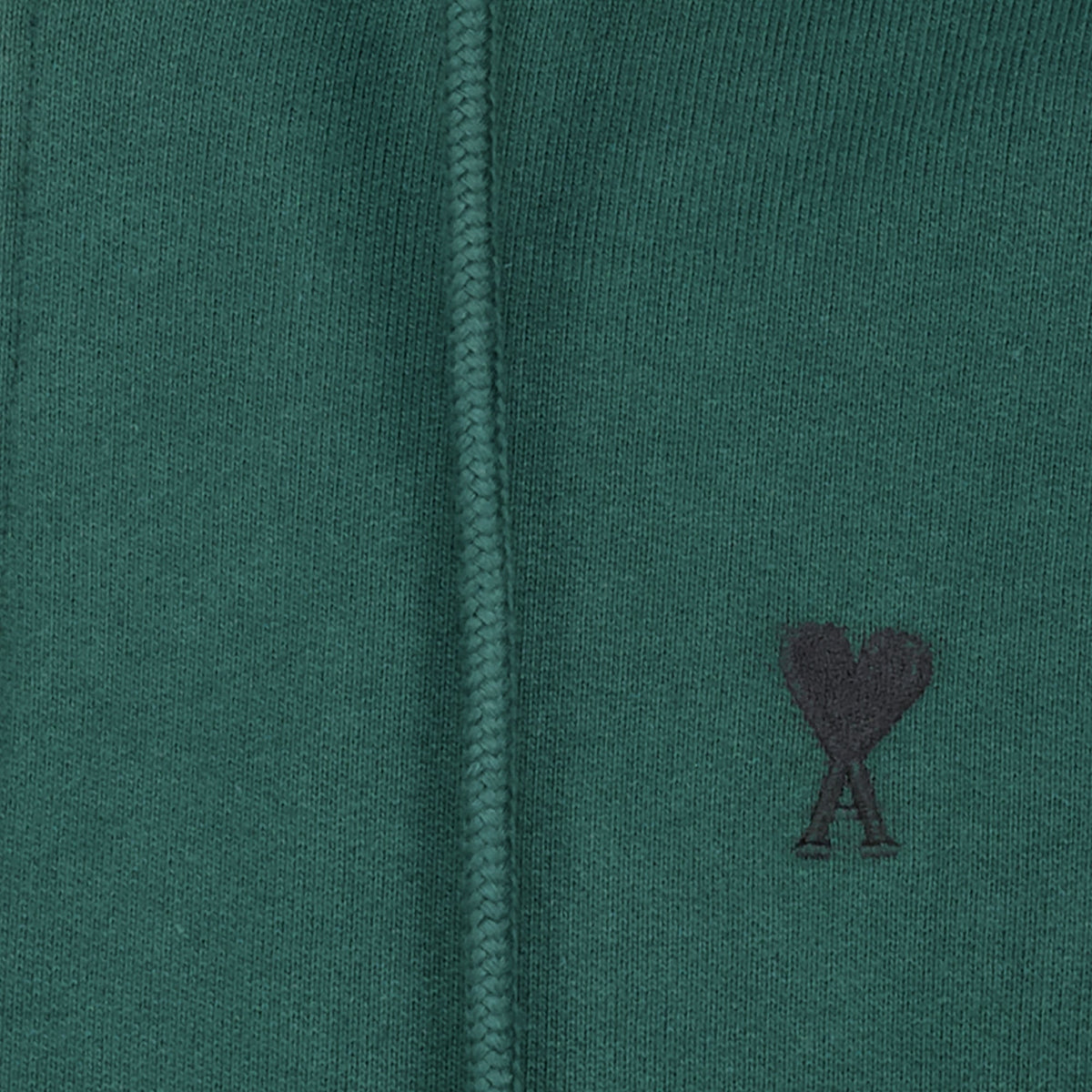 Felpa in cotone con cappuccio e zip