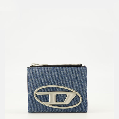 Imagen de una billetera de denim 1dr de Diesel para mujeres - Temporada Primavera-Verano 2026 - Vista frontal
