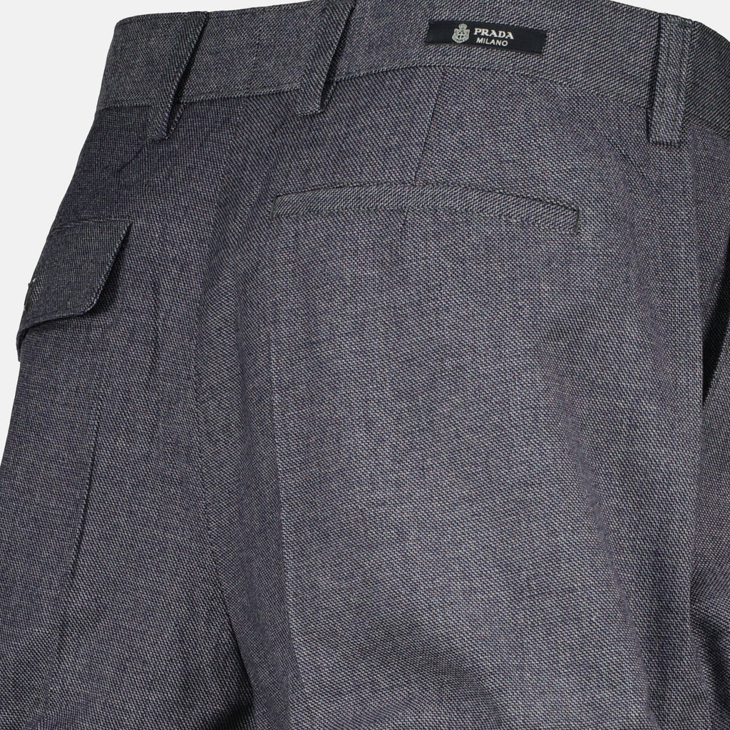 Prada shorts, satin shorts, grey shorts, women's fashion, spring summer collection