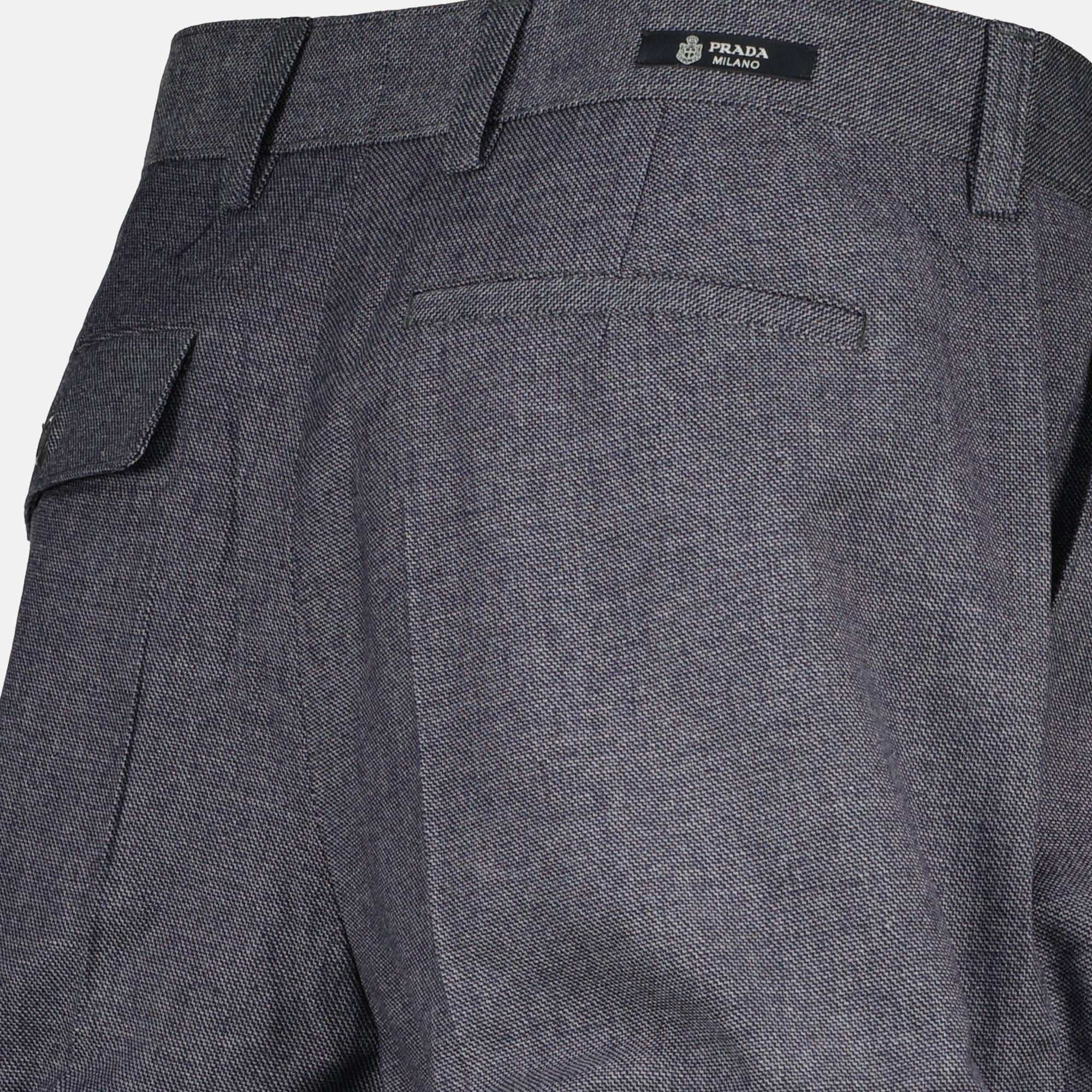 Prada shorts, satin shorts, grey shorts, women's fashion, spring summer collection