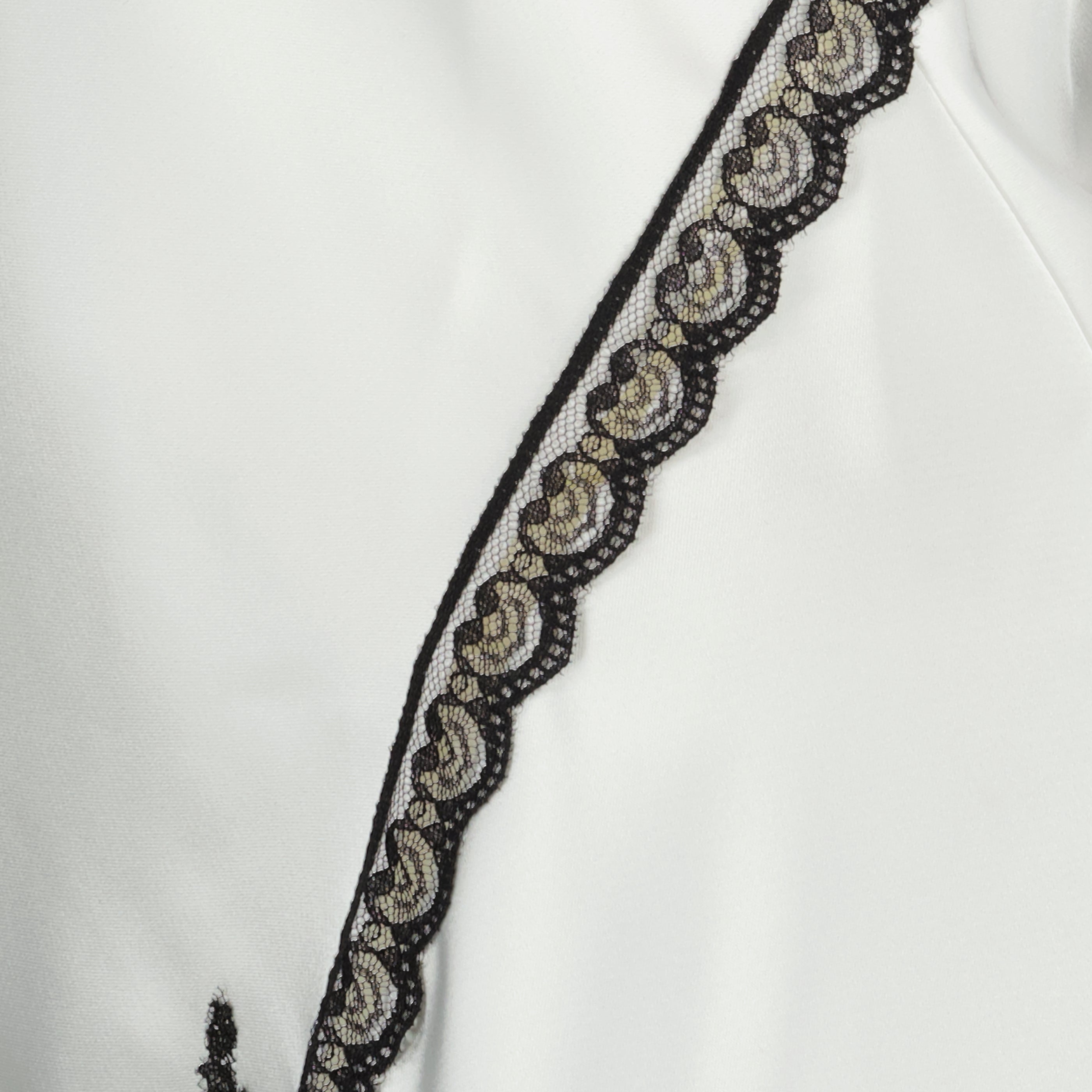 Top Satinato Asimmetrico Bianco