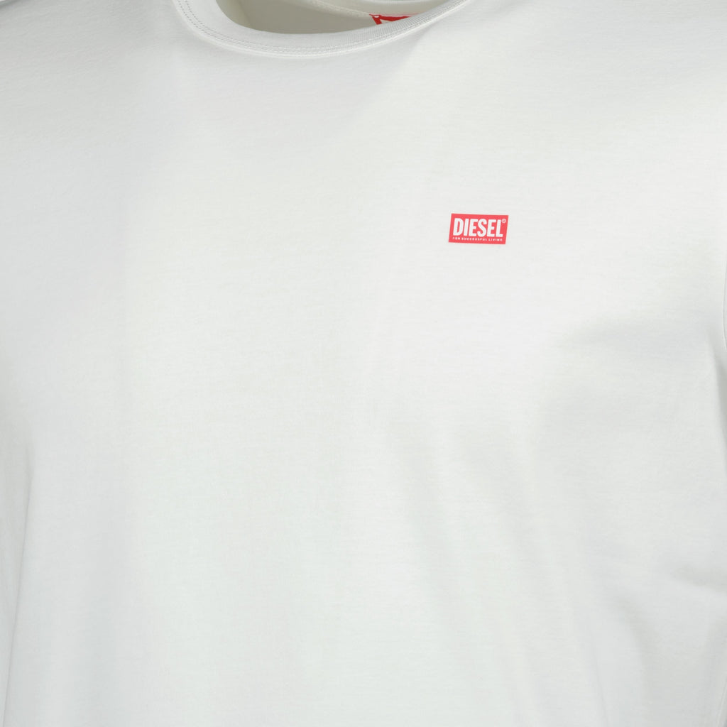 Image of White T-Miegor-K77 T-shirt by Diesel for Men - Season Spring-Summer 2025 - Product detail view 2