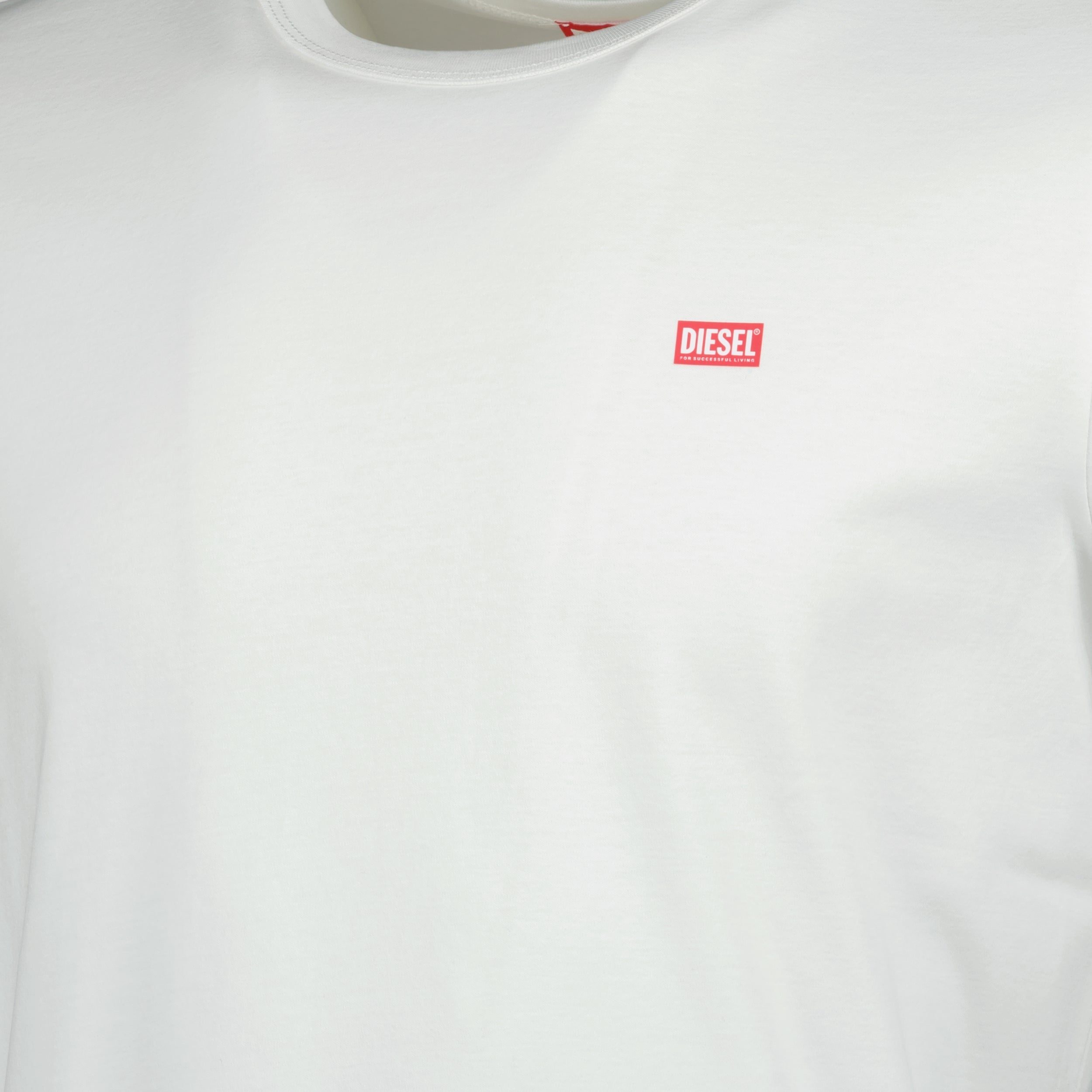 Image of White T-Miegor-K77 T-shirt by Diesel for Men - Season Spring-Summer 2025 - Product detail view 2