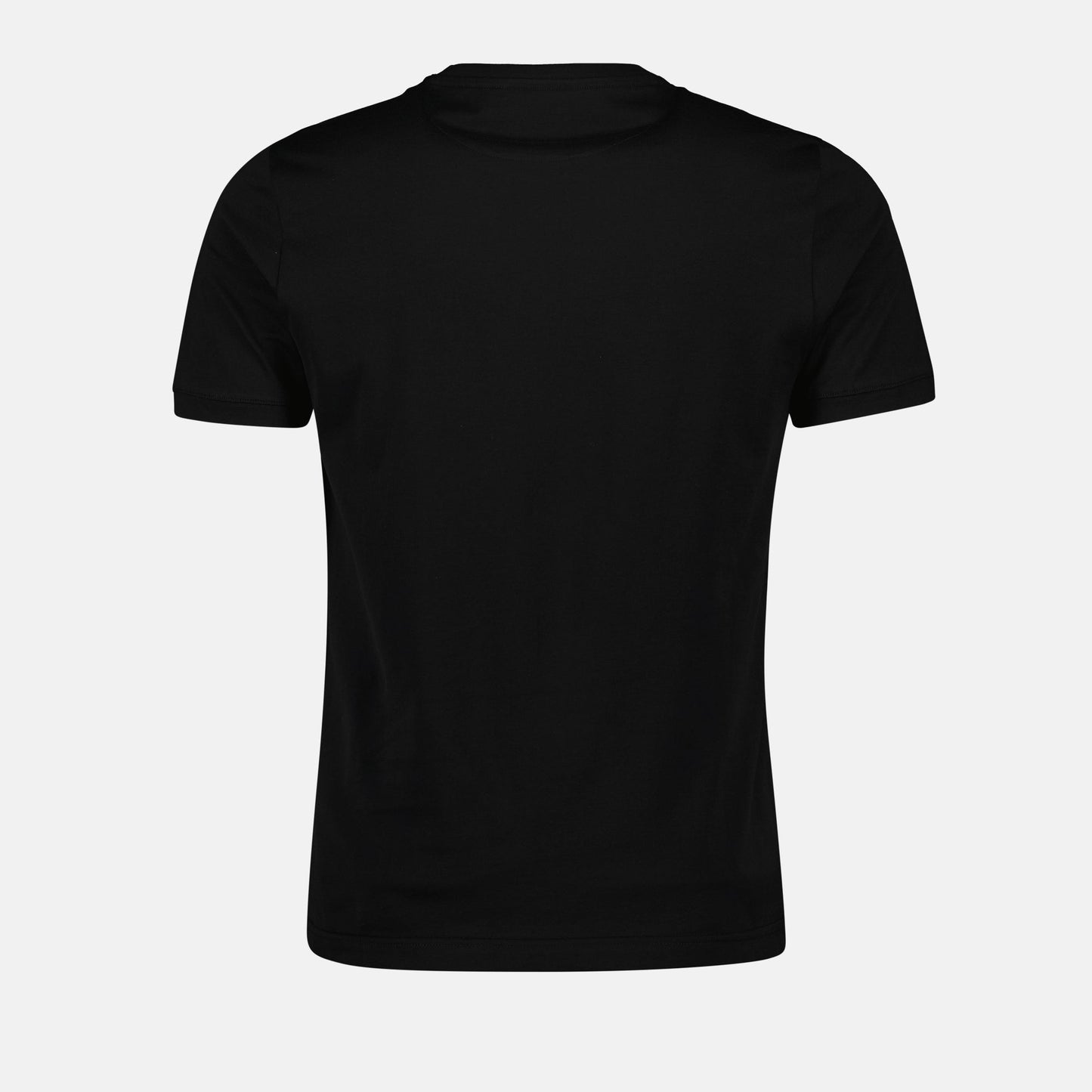   Black cotton T-shirt, Fendi Roma, luxury T-shirt, round neck T-shirt, designer T-shirt  